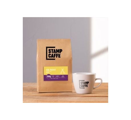 Káva Stamp Caffé - Sao Paulo; Odrodová káva - Brazília zrnková 250g (SC-SAOPAULO-250)