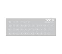 Prelepky na klávesnice ruské - azbuka vhodné na notebook, biele (ENNR012T0L)