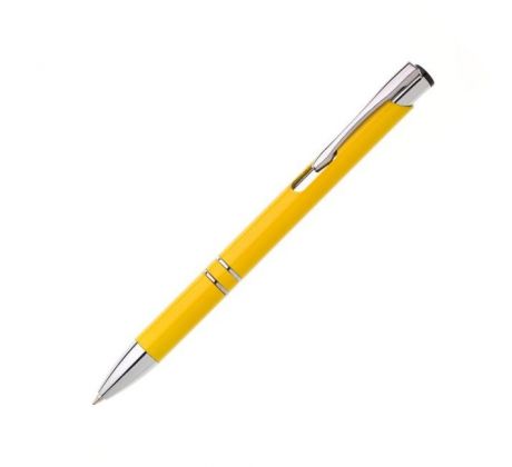 Guľôčkové pero plastové OIRA žlté