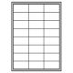 Etikety polyesterové 64,6x33,8mm APLI 20 hárkov