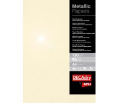 Metalický papier APLI A4 šampanské, 130g, 50 hárkov