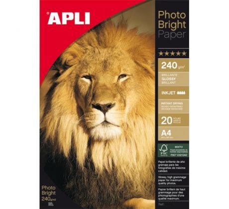 Fotopapier APLI A4 Bright, 240g, 20 hárkov