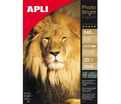 Fotopapier 10x15cm APLI Bright, 240g, 20 hárkov