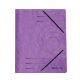 Prešpánový obal s gumičkou Herlitz fialový