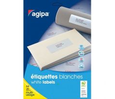 Etikety univerzálne na zakladače 38 x 190 mm Agipa A4 20 hárkov
