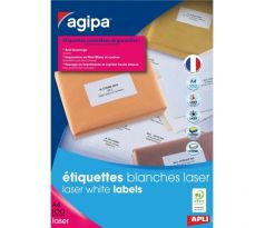 Etikety laser 52,5x29,7mm Agipa A4 100 hárkov