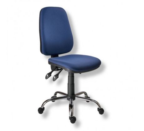 Kancelárska stolička 1140 ASYN C chróm/modrá D04