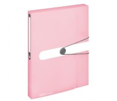 Plastový box s gumičkou Herlitz A4 PP rose