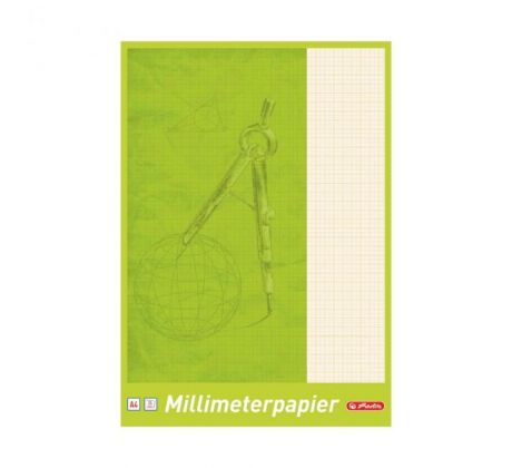 Milimetrový papier Herlitz, A4, 80g, 25 listov