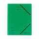 Prešpánový obal s gumičkou Herlitz zelený