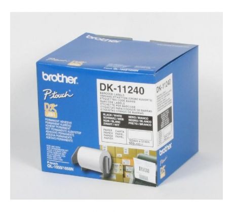 Samolepiace etikety Brother QL 102x51 mm čiarové kódy biele