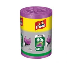 Vrecia zaväzovacie FINO Color 60 ℓ, 13 mic., 59 x 72 cm, fialové (60 ks)