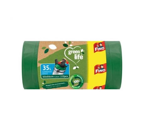 Vrecia zaväzovacie FINO Green Life Easy 35 ℓ, 22 mic., 50 x 55 cm (22 ks)