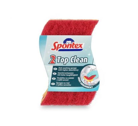 Hubka na riad viskózna Spontex Top Clean 2 kusy