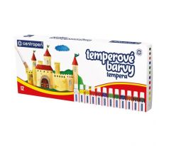 Temperové farby Centropen 12 farieb 12ml