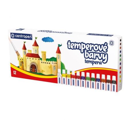 Temperové farby Centropen 12 farieb 12ml