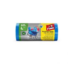 Vrecia zaväzovacie FINO Easy pack 60 ℓ, 18 mic., 60 x 66 cm, modré (20 ks)