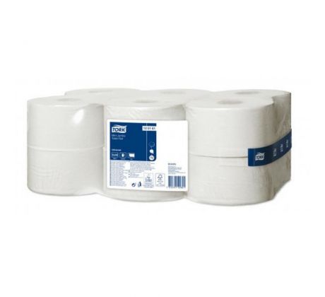 Toaletný papier 1-vrstv. TORK Mini Jumbo 18,8 cm, návin 240 m, prírodný biely, T2 (12 ks)