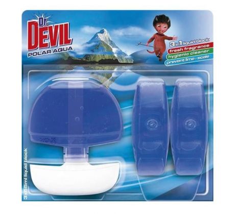 Dr. Devil závesný WC gél 3 x 55 ml - Polar Aqua