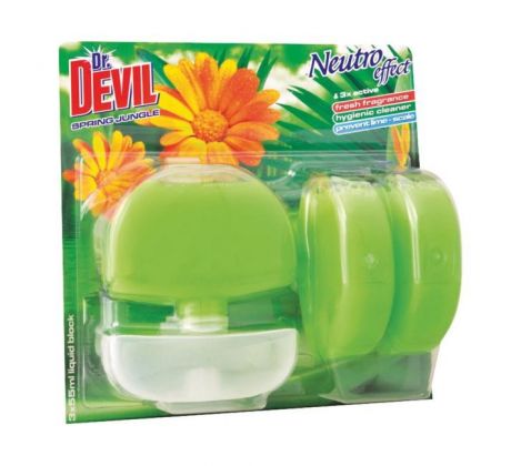 Dr. Devil závesný WC gél 3 x 55 ml - Spring Jungle