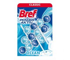 Bref Power Aktiv WC závesný blok tuhý 3 x 50 g Oceán