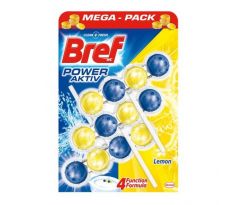 Bref Power Aktiv WC závesný blok tuhý 3 x 50 g Citrón