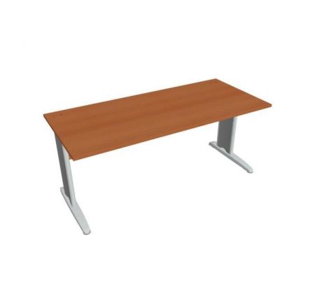 Pracovný stôl Cross, 180x75,5x80 cm, čerešňa/kov
