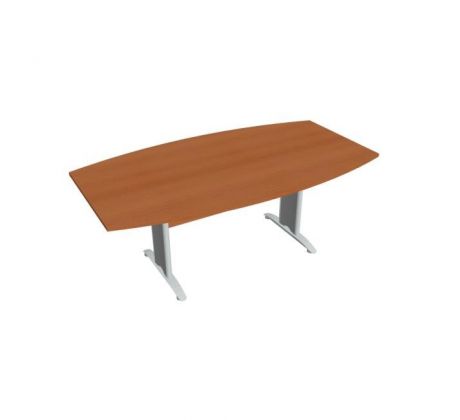 Rokovací stôl Cross, 200x75,5x110 cm, čerešňa/kov