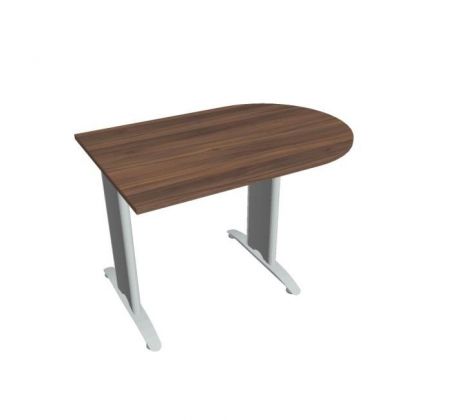 Doplnkový stôl Flex, 120x75,5x80 cm, orech/kov