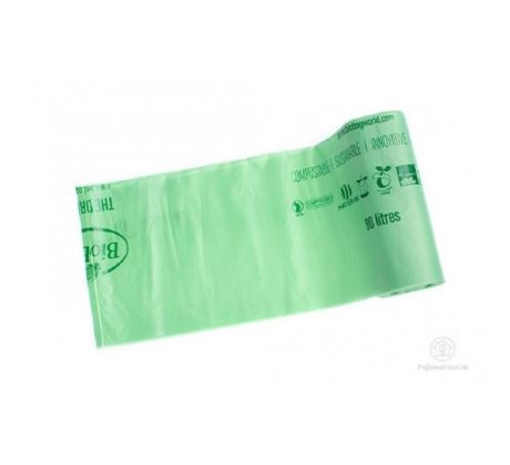 Vrecia kompostovateľné BioBag na odpad 80 ℓ extra pevné 20 ks