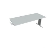 Rokovací stôl Flex, 180x75,5x80 cm, sivý/kov