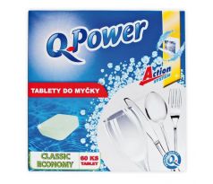 Q-Power tablety do umývačky riadu Economy 60 kusov