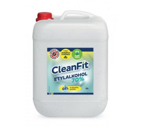 CleanFit dezinfekčný gél 70% citrus na ruky 10 l