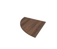 Doplnkový stôl Flex, ľavý, 80x80 cm, orech