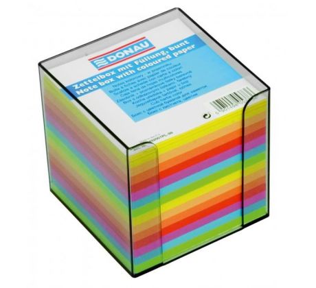 Bloček kocka nelepená 90x90x90mm neónových farieb dymová krabička