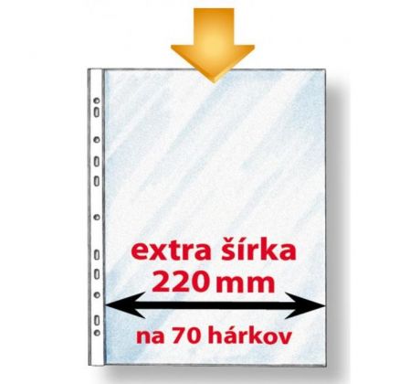 Euroobal Karton PP economy A4 maxi extra široký 50mic 50ks