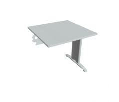 Rokovací stôl Flex, 80x75,5x80 cm, sivý/kov