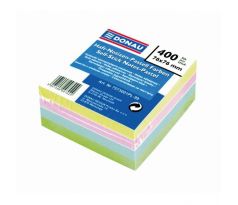 Samolepiaci bloček Donau pastelové farby 76x76mm