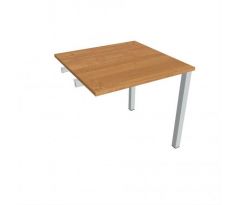 Pracovný stôl Uni k pozdĺ. reťazeniu, 80x75,5x80 cm, jelša/sivá