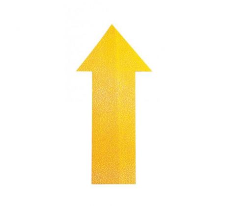 Podlahové značenie ŠÍPKA žlté 10ks
