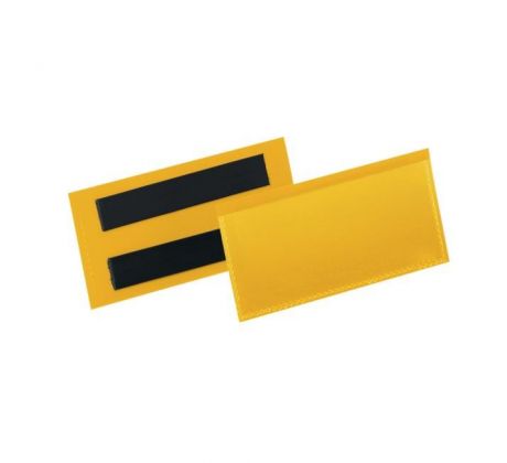 Magnetické vrecko na štítok 100 x 38 mm 50 ks žlté