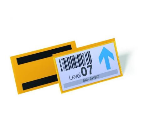 Magnetické vrecko na štítok 150 x 67 mm 50 ks žlté