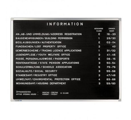Informačná tabuľa PREMIUM 40x60 cm