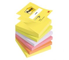 Z-bloček Post-it 76x76 neónové farby, 6 bločkov po 100 lístkov