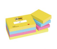 Samolepiaci bloček Post-it ENERGETIC, 38x51mm, 12x100 lístkov