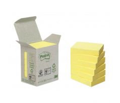 Samolepiaci bloček Post-it recyklované, 38x51 mm, žlté