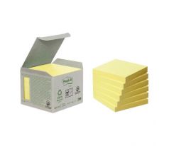 Samolepiaci bloček Post-it recyklované, 76x76 mm, žlté