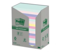 DARČEK - Bločky Post-it recyklované 76x127 dúhové - Objednaj 1 ks a dostaneš darček 1 ks Post-it index ( Platí do 31.12.2023)
