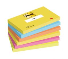 Samolepiaci bloček Post-it ENERGETIC 76x127mm, 6x100 lístkov