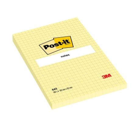 Samolepiaci bloček Post-it 102x152 žltý štvorčekový